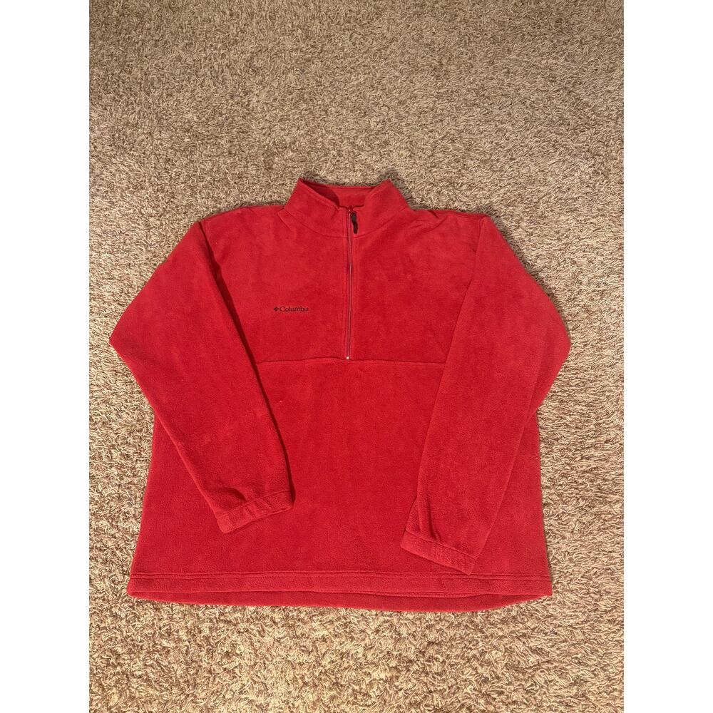 Vintage Columbia Fleece Red Size XL Y2K